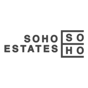 soho estates logo greyscale