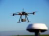 image of drone in flight gnss equipment